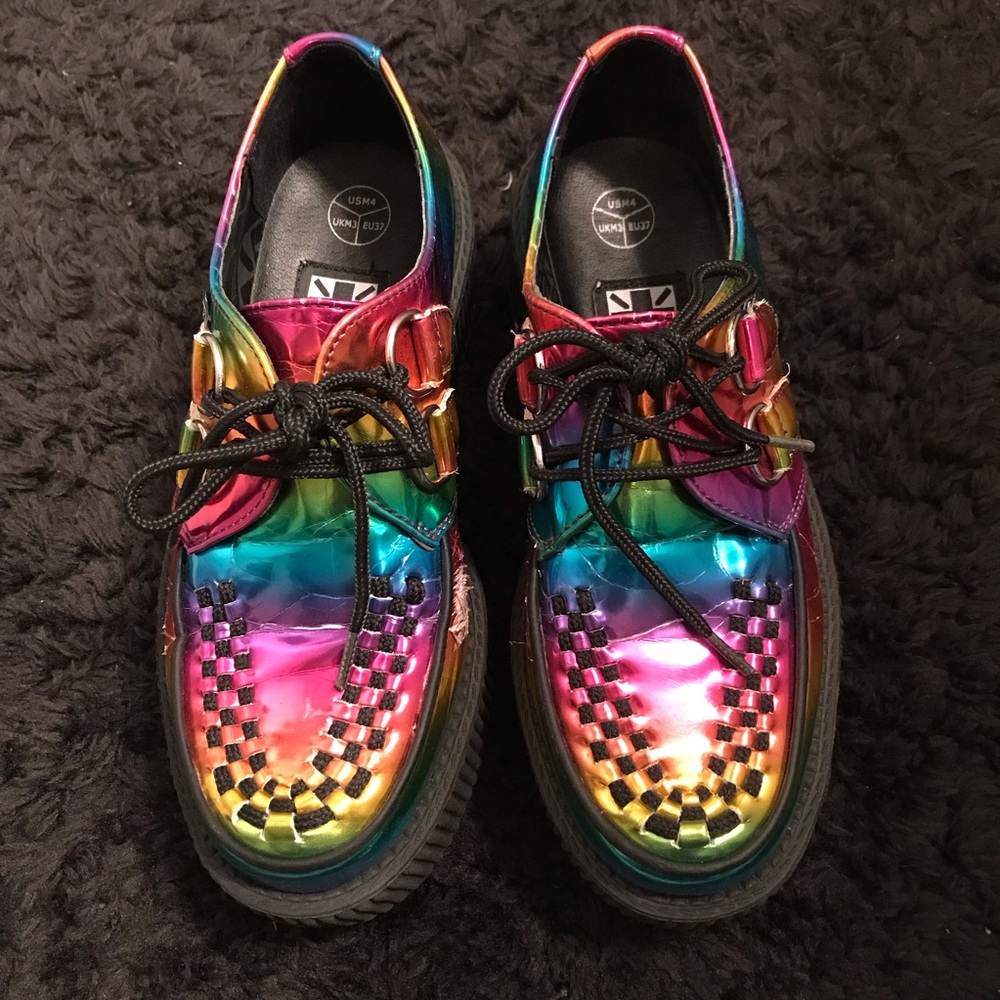 TUK Rainbow Platform Creepers (Size 6)